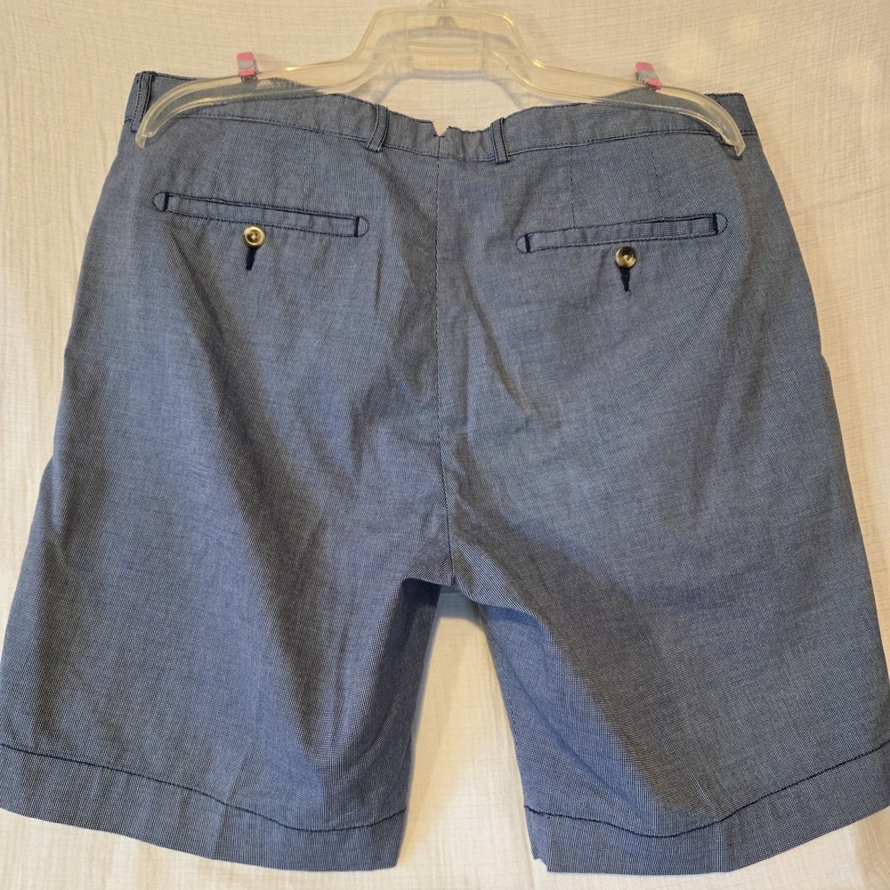 Daniel Cremieux Mens Flat Front Chino Shorts Size‎ 38 Blue check pattern Golf - Picture 4 of 6